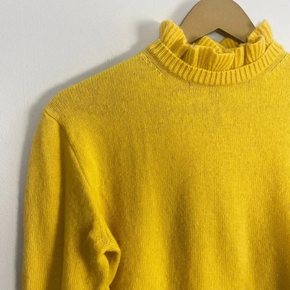 J. Crew Yellow Wool Blend Sweater - Picture 8 of 10